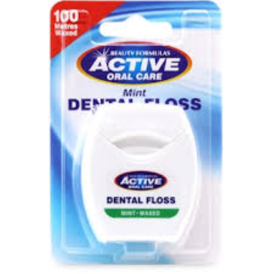 ACTIVE DENTAL FLOSS MINT WAXED ADVANCED 100M